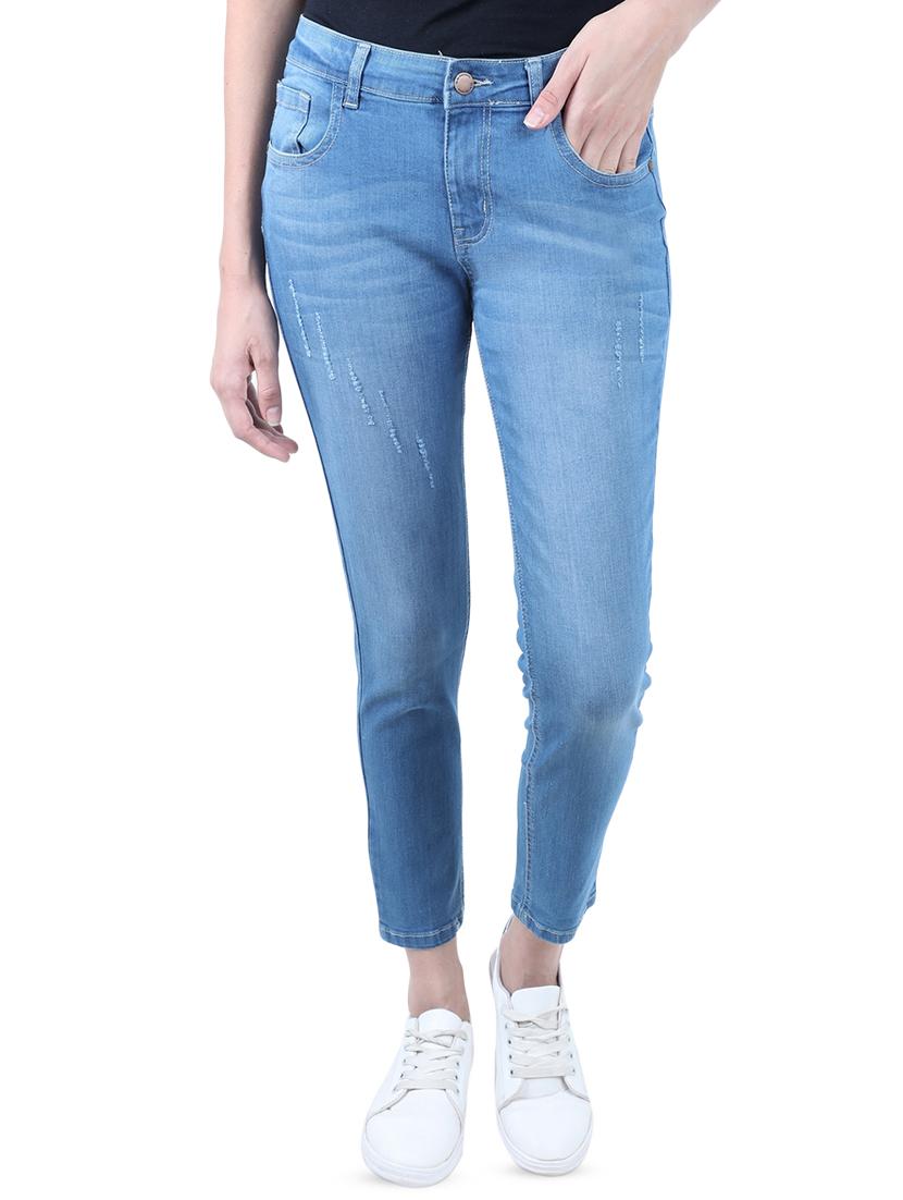 high rise stone washed jeans - 16576022 - Zoom Image - 1