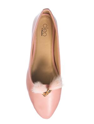 khadims pink slip on ballerinas - 16576257 - Standard Image - 4