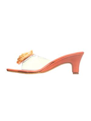 khadims orange slip on sandals - 16576269 - Standard Image - 2