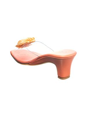 khadims orange slip on sandals - 16576269 - Standard Image - 3