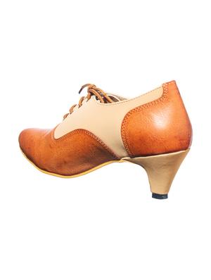 khadims tan lace-up casual shoes - 16576309 - Standard Image - 3