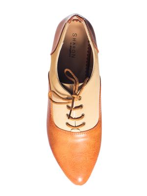 khadims tan lace-up casual shoes - 16576309 - Standard Image - 4