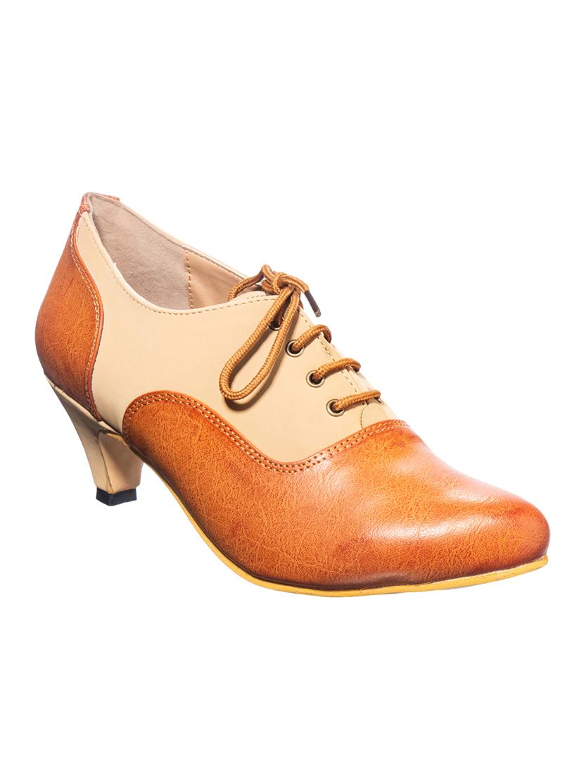 khadims tan lace-up casual shoes - 16576309 - Zoom Image - 1