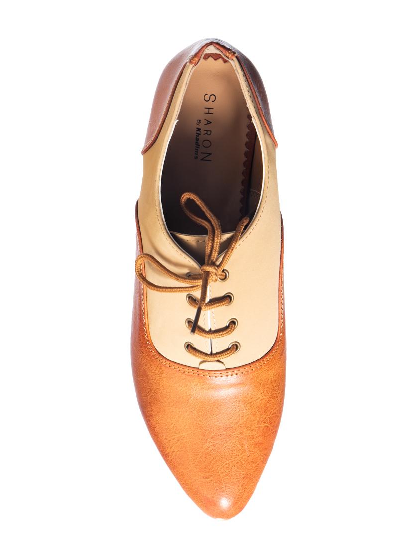 khadims tan lace-up casual shoes - 16576309 - Zoom Image - 4
