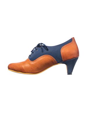 navy lace-up casual shoes - 16576310 - Standard Image - 2