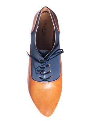 navy lace-up casual shoes - 16576310 - Standard Image - 4
