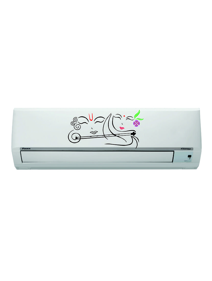 split air conditioner sticker wall sticker   