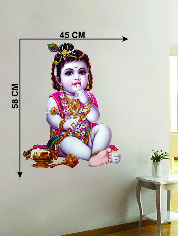 bal krishna wall sticker for living room - 16576371 - Zoom Image - 3