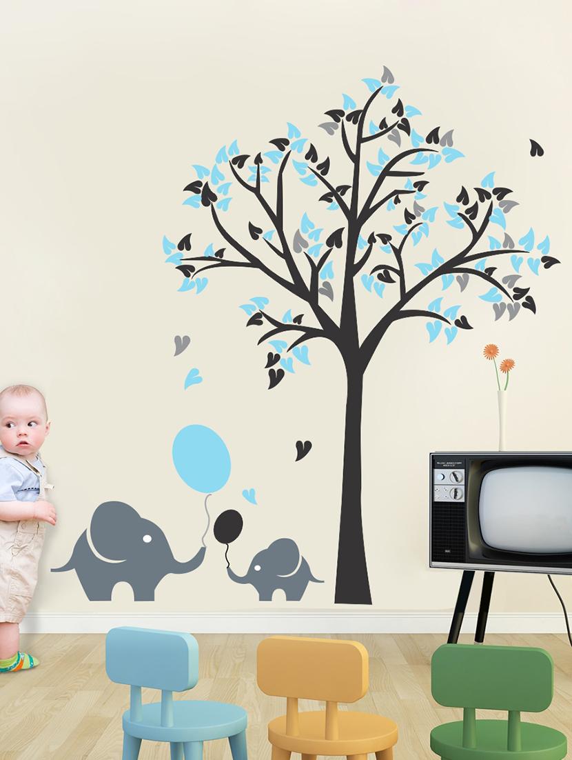 elephant and tree wall sticker & decal - 16576388 - Zoom Image - 1