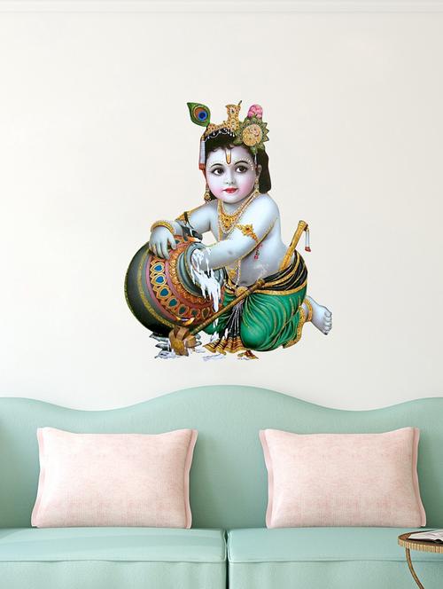 bal krishna wall sticker for living room - 16576395 - Standard Image - 1