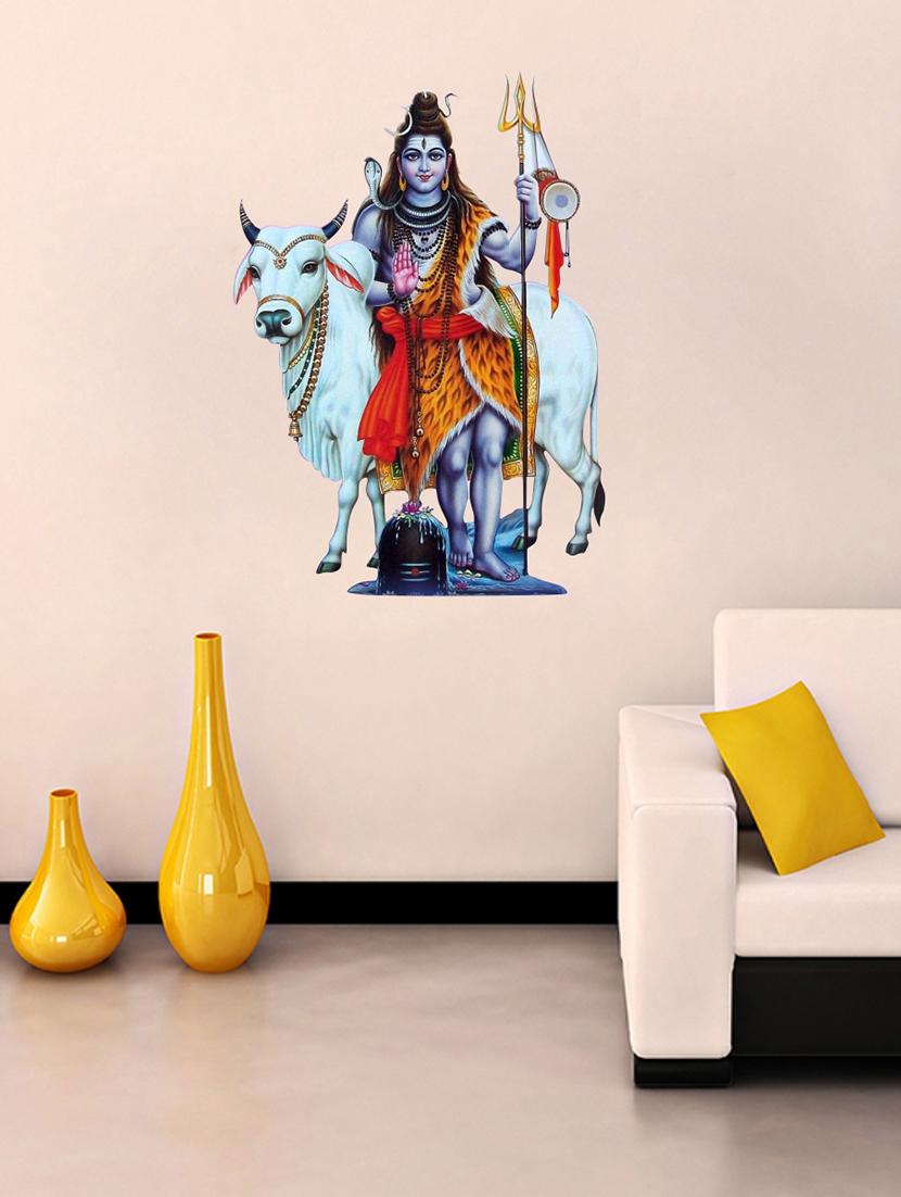 shiv ji wall sticker for living room - 16576401 - Zoom Image - 1