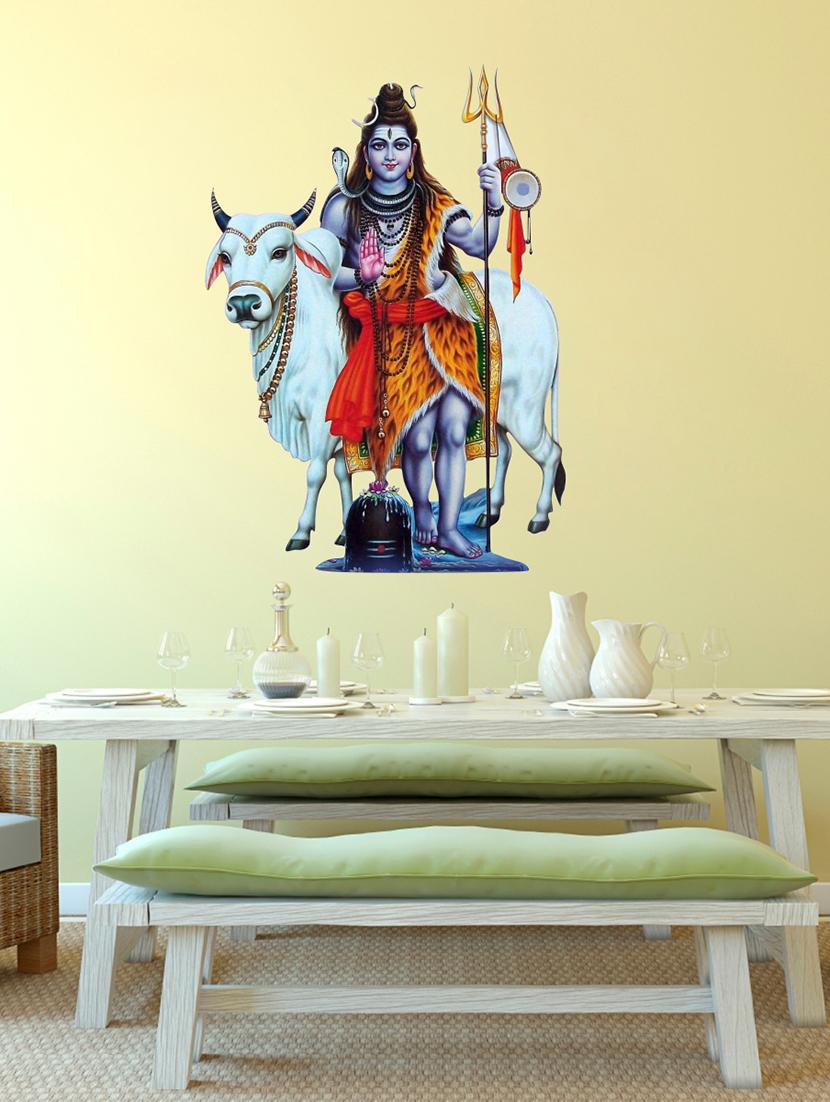 shiv ji wall sticker for living room - 16576401 - Zoom Image - 2