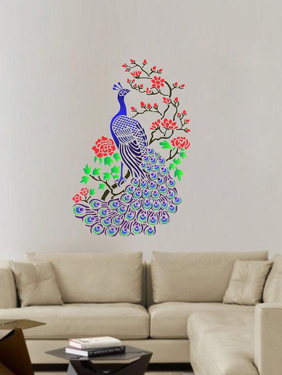 unique peacock wall sticker & decal - 16576418 - Zoom Image - 2
