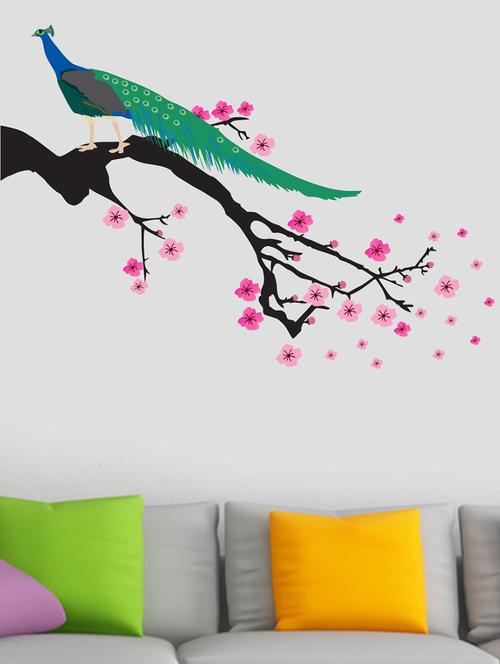 tree with peacock wall sticker & decal - 16576430 - Standard Image - 1