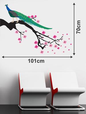 tree with peacock wall sticker & decal - 16576430 - Standard Image - 3