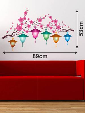 tree with lantern wall sticker & decal - 16576434 - Standard Image - 3