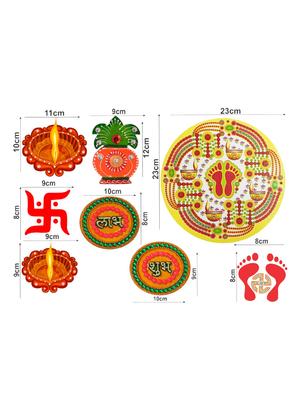 happy diwali combo wall sticker & decal - 16576479 - Standard Image - 2
