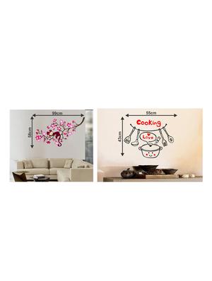 monkey tree & cooking combo wall sticker & decal - 16576490 - Standard Image - 3