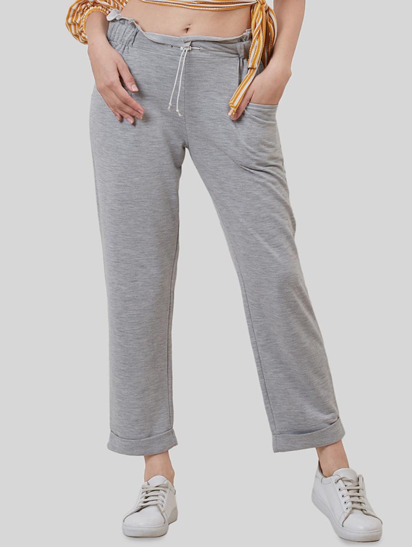 drawstring waist solid trouser - 16577194 - Zoom Image - 1