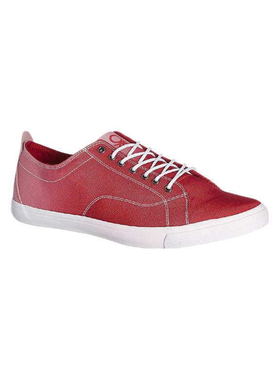 red canvas lace up sneakers - 16580232 - Zoom Image - 1