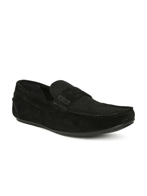 black leatherette slipon loafers - 16580722 - Very Small Image - 1