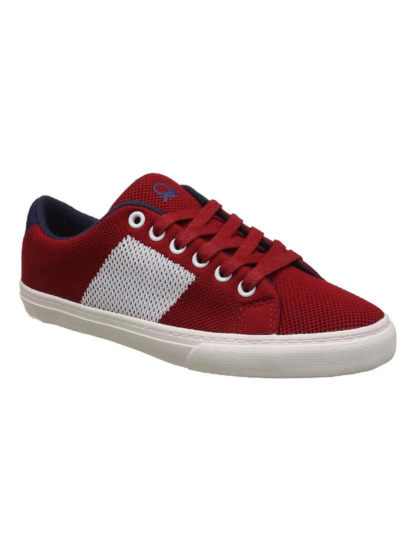 red lace-up sneakers - 16581300 - Zoom Image - 1