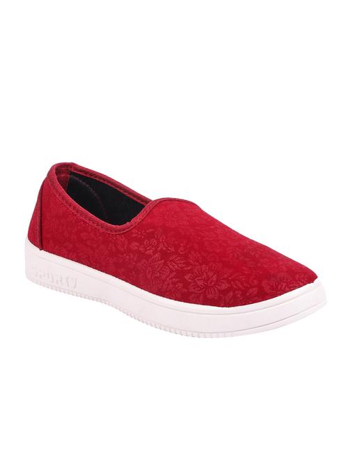 creattoes red slip on casual shoes - 16581432 - Standard Image - 1
