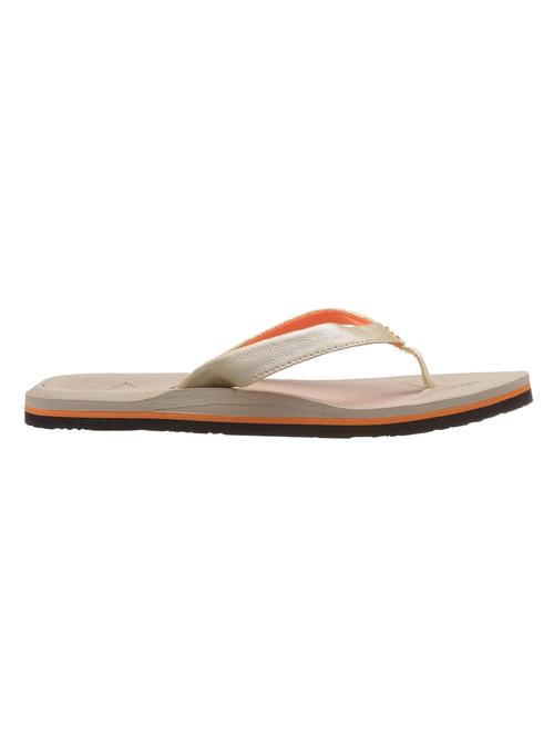 beige synthetic flip flops - 16581617 - Standard Image - 1