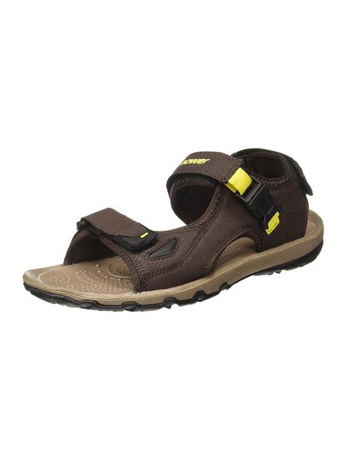 brown leather back strap floaters - 16582664 - Very Small Image - 1