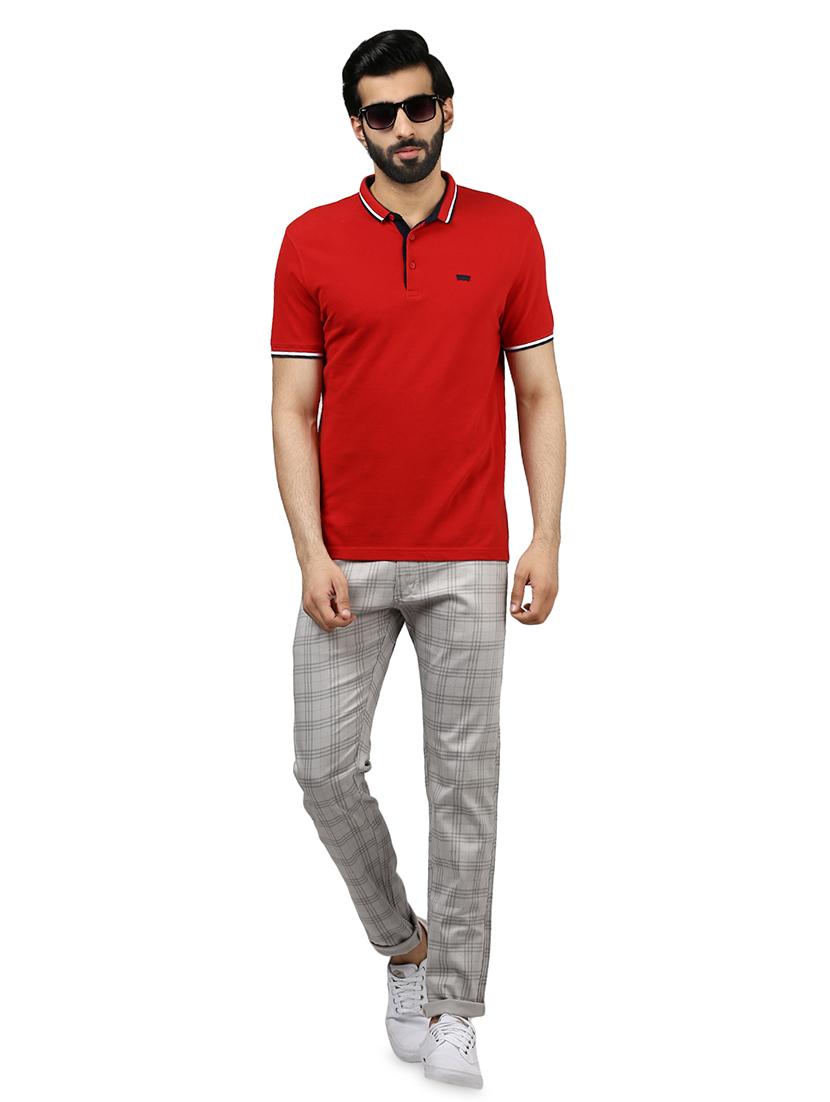 beige checkered chinos - 16584171 - Zoom Image - 4