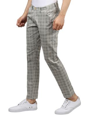 grey checkered chinos - 16584179 - Standard Image - 2