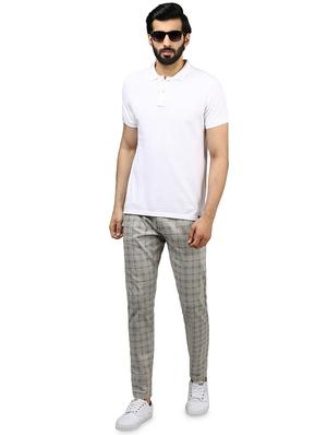 grey checkered chinos - 16584179 - Standard Image - 4