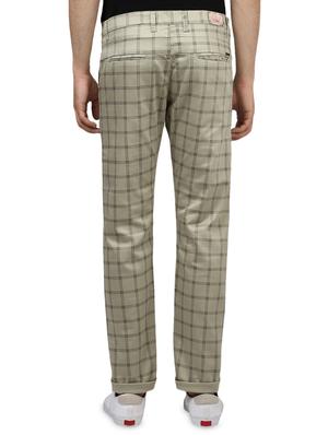 beige checkered chinos - 16584185 - Standard Image - 3