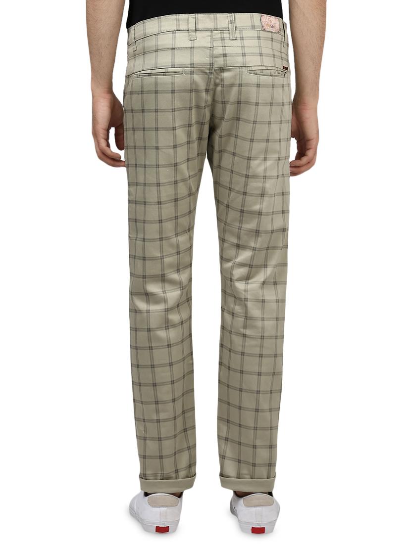 beige checkered chinos - 16584185 - Zoom Image - 3