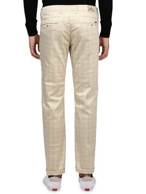 beige checkered chinos - 16584190 - Standard Image - 3