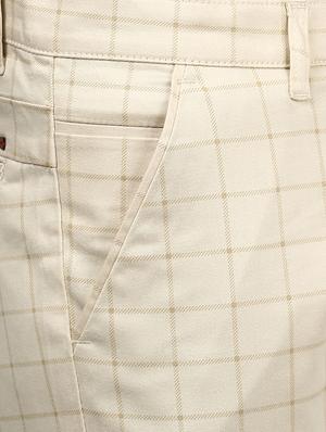 beige checkered chinos - 16584190 - Standard Image - 5