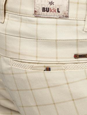 beige checkered chinos - 16584190 - Standard Image - 6
