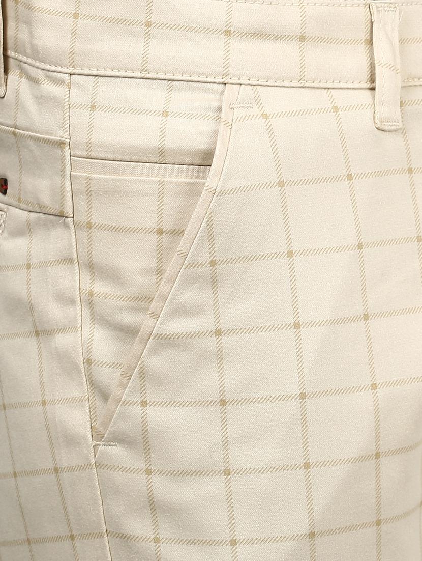 beige checkered chinos - 16584190 - Zoom Image - 5