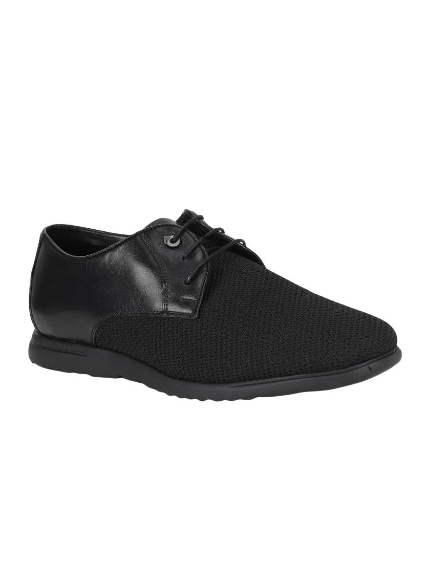 van heusen black mesh lace up shoes - 16584258 - Zoom Image - 1