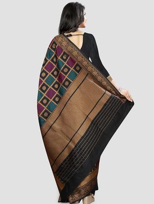 geometric kanjivaram saree with blouse - 16584585 - Standard Image - 2
