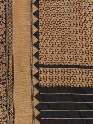 geometric kanjivaram saree with blouse - 16584585 - Standard Image - 4