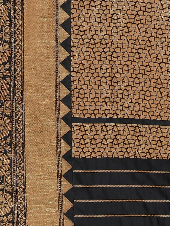 geometric kanjivaram saree with blouse - 16584585 - Zoom Image - 4
