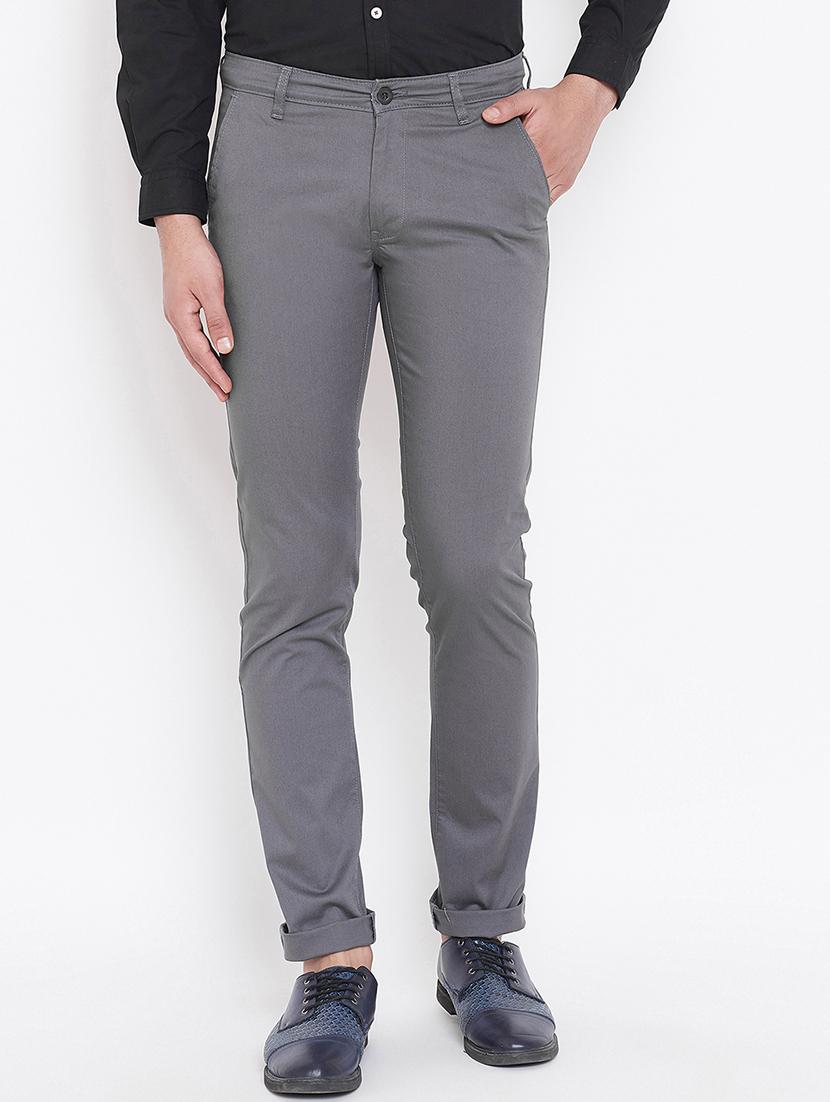 grey solid chinos - 16584780 - Zoom Image - 1