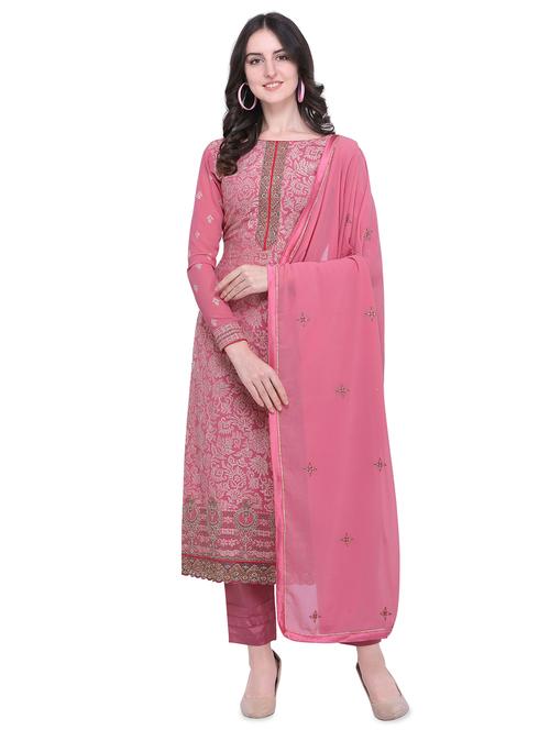 printed semi-stitched suit - 16584878 - Very Small Image - 1