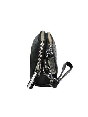 black leather regular pouch - 16585233 - Standard Image - 4
