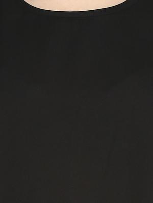 round neck asymmetric top - 16585337 - Standard Image - 5