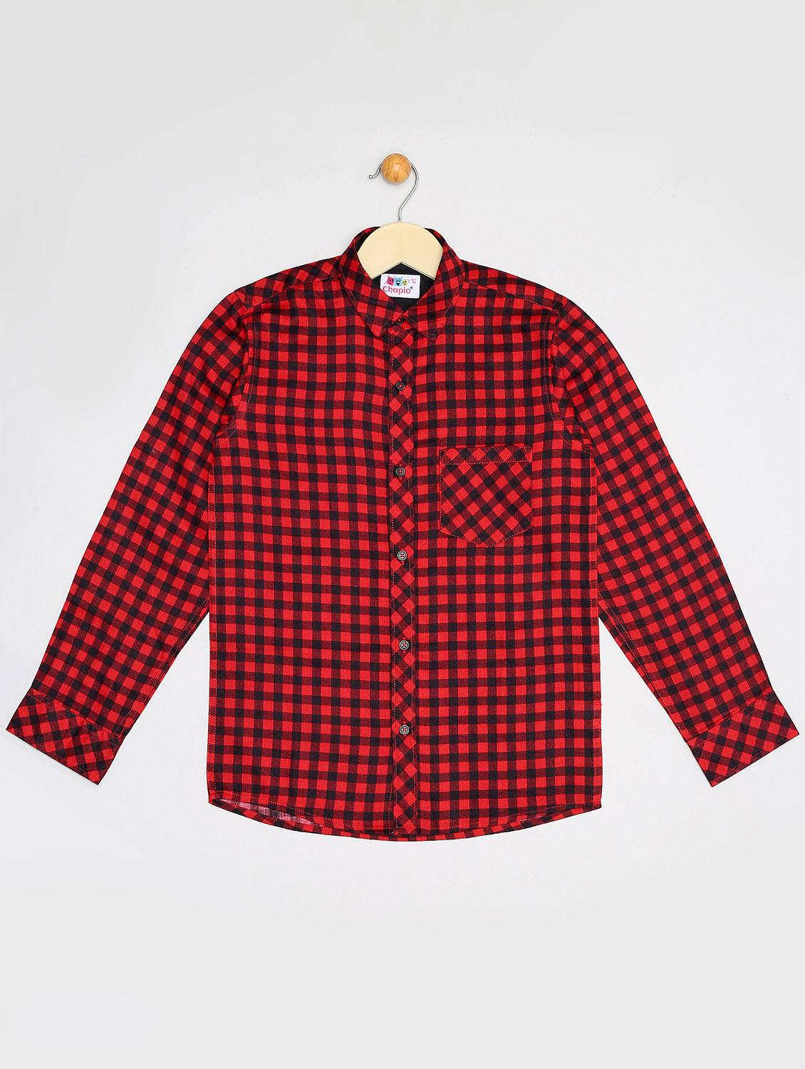 red cotton shirt - 16585535 - Zoom Image - 1
