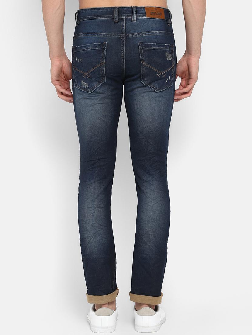 blue heavy washed distressed denim jeans - 16585693 - Zoom Image - 3