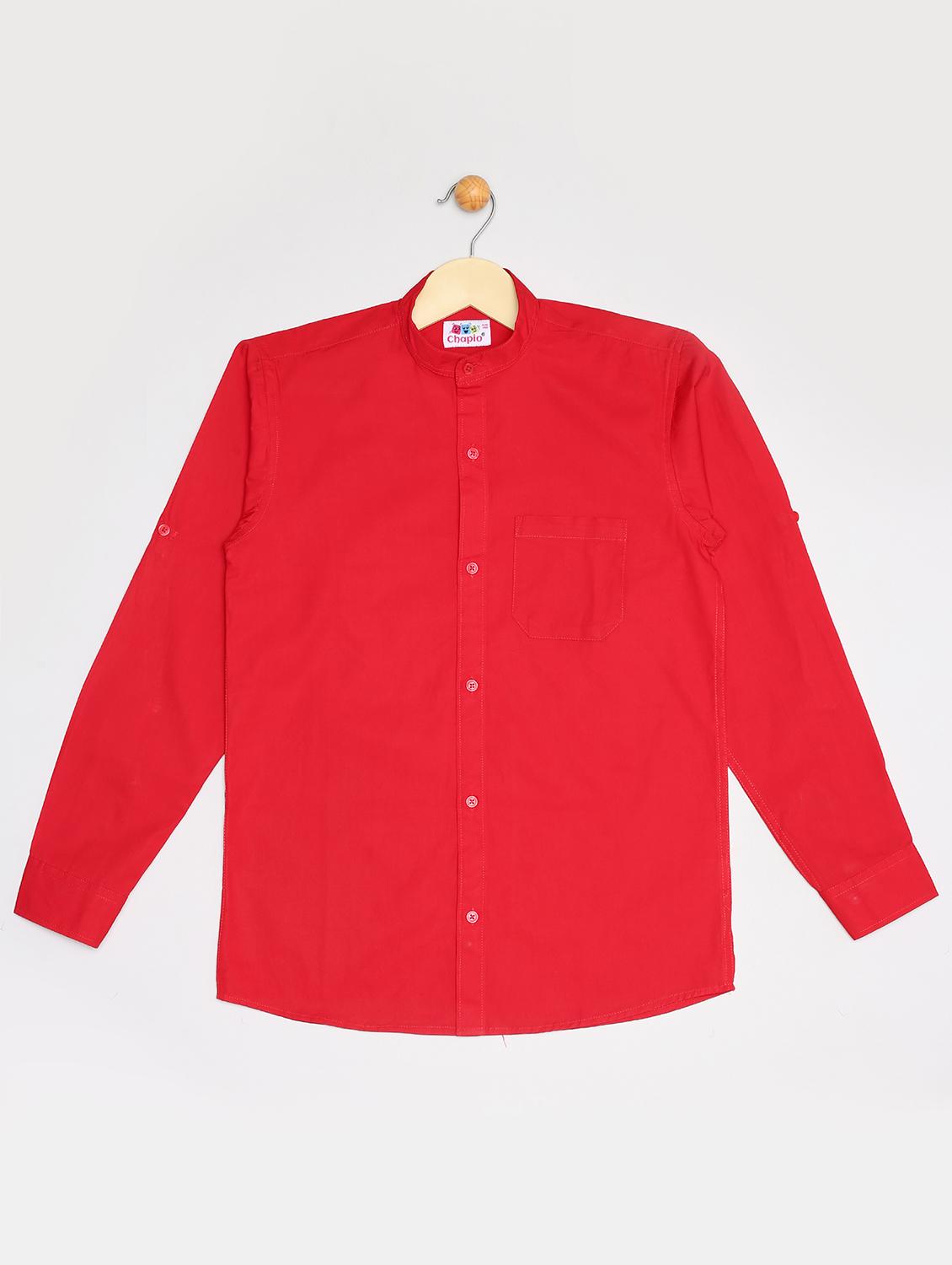 red cotton shirt - 16585701 - Zoom Image - 1