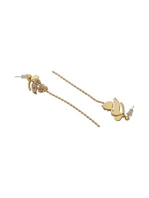 grey metal drop earring - 16585811 - Standard Image - 2